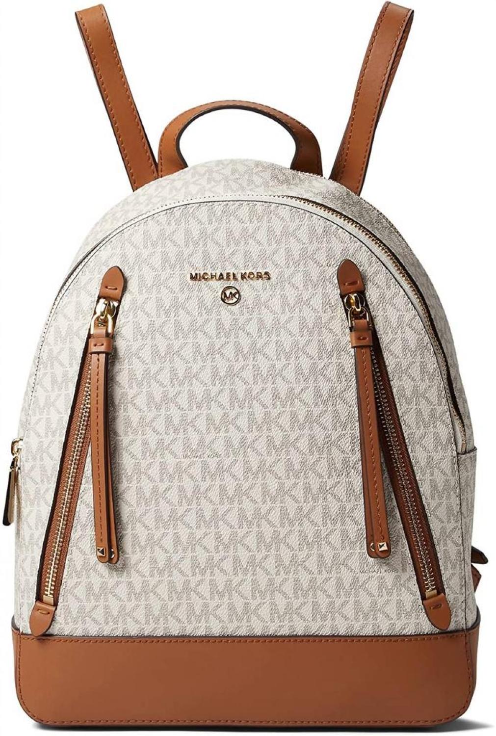 Brooklyn Medium Backpack Bag In Vanilla/acorn