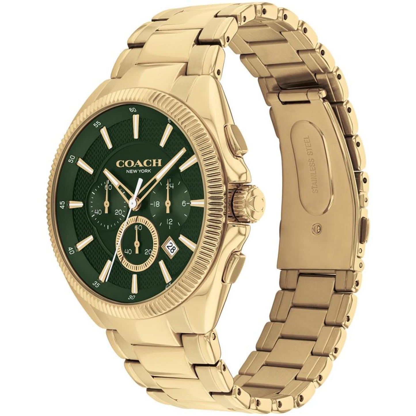 Men's Jackson Gold-Tone Stainless Steel Bracelet Watch 45mm