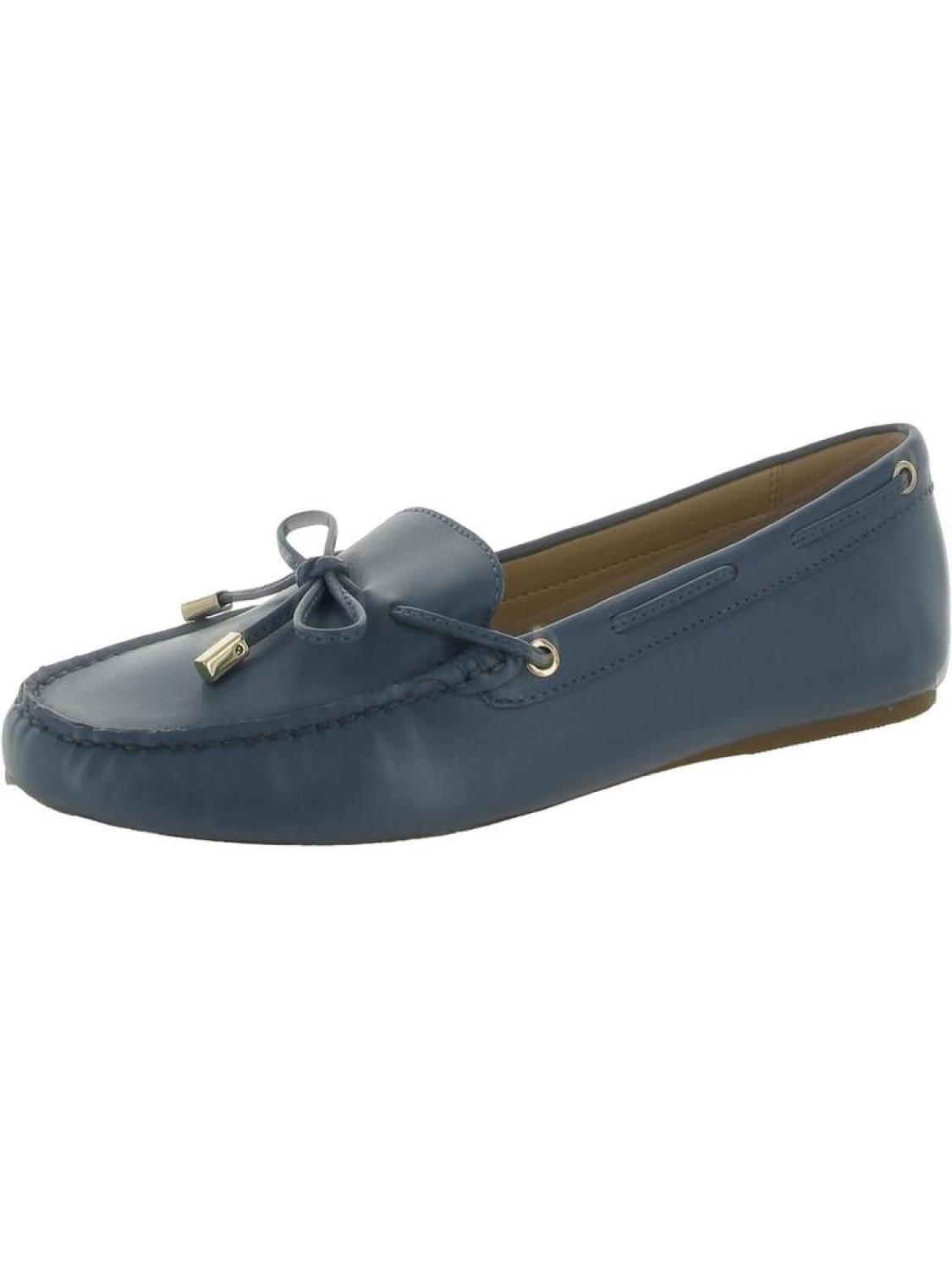 Womens Leather Slip On Loafers