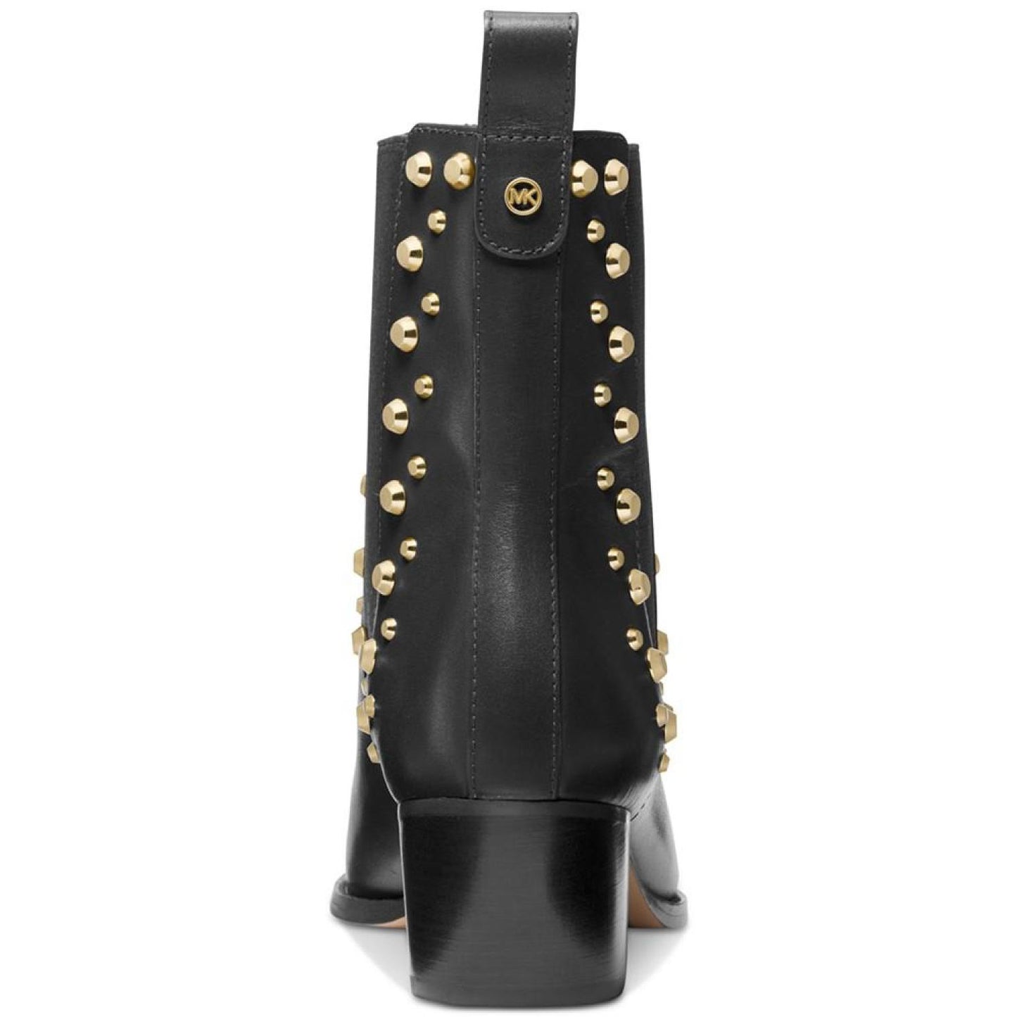 Women's Kinlee Leather Studded Pull-On Chelsea Booties