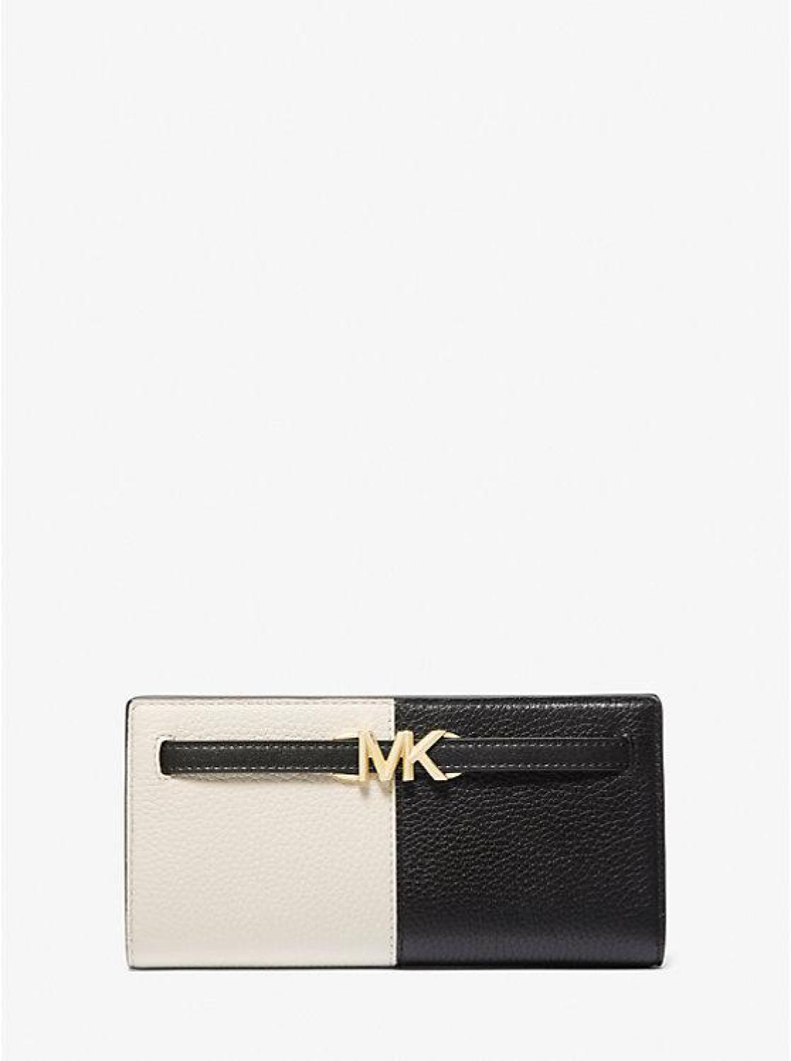 Reed Large Two-Tone Pebbled Leather Wallet