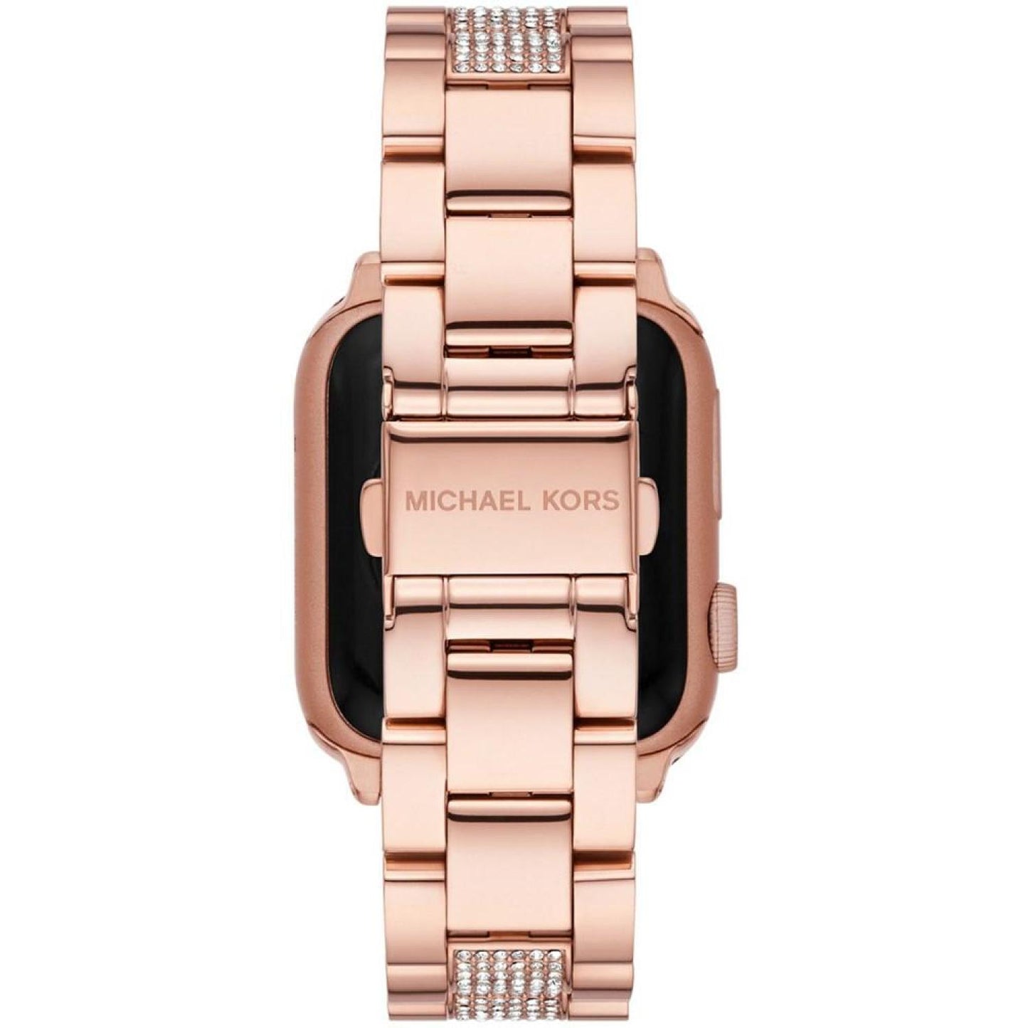 Women's Blush Rubber and Rose Gold-Tone Stainless Steel 2-Piece Interchangeable Band Set for Apple Watch 38mm and 41mm