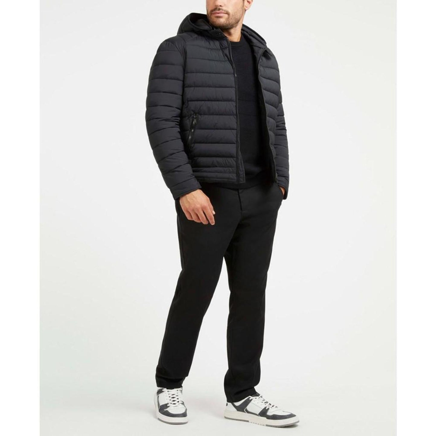 Men's Tech-Stretch Hooded Jacket