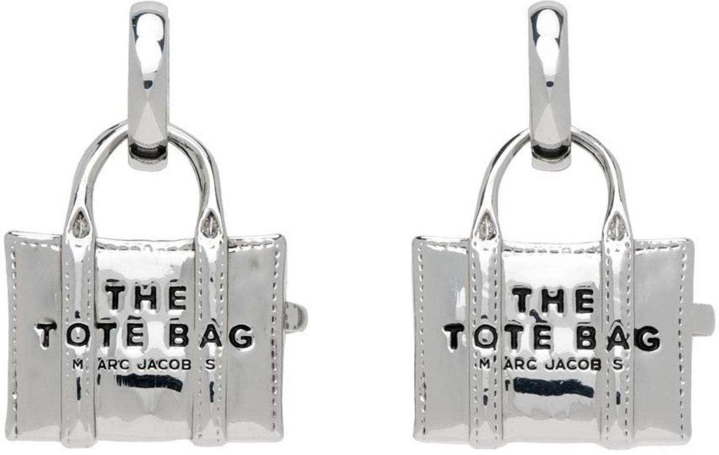 Silver 'The Tote Bag' Earrings