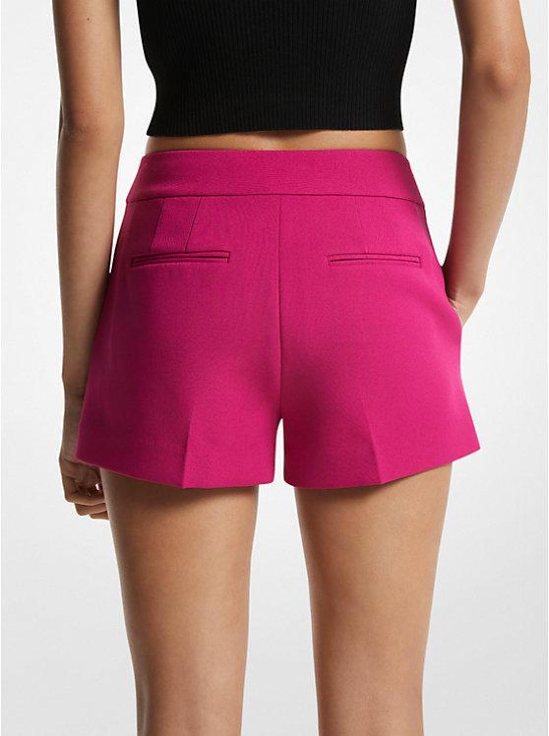 Stretch Crepe Shorts