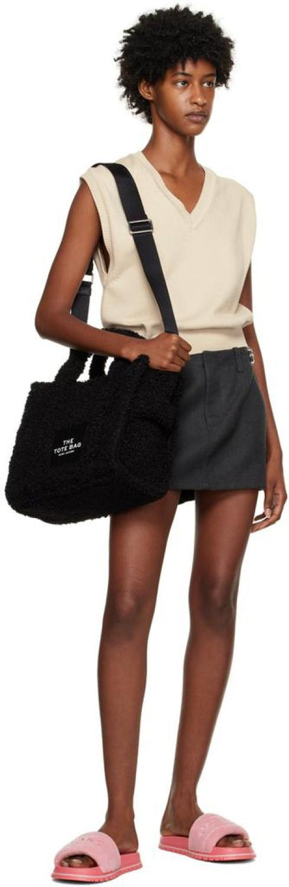 Black Medium 'The Teddy' Tote