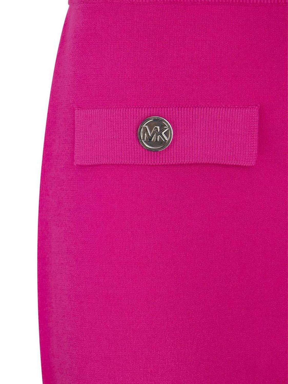 Michael Michael Kors Logo Plaque Knitted Mini Skirt