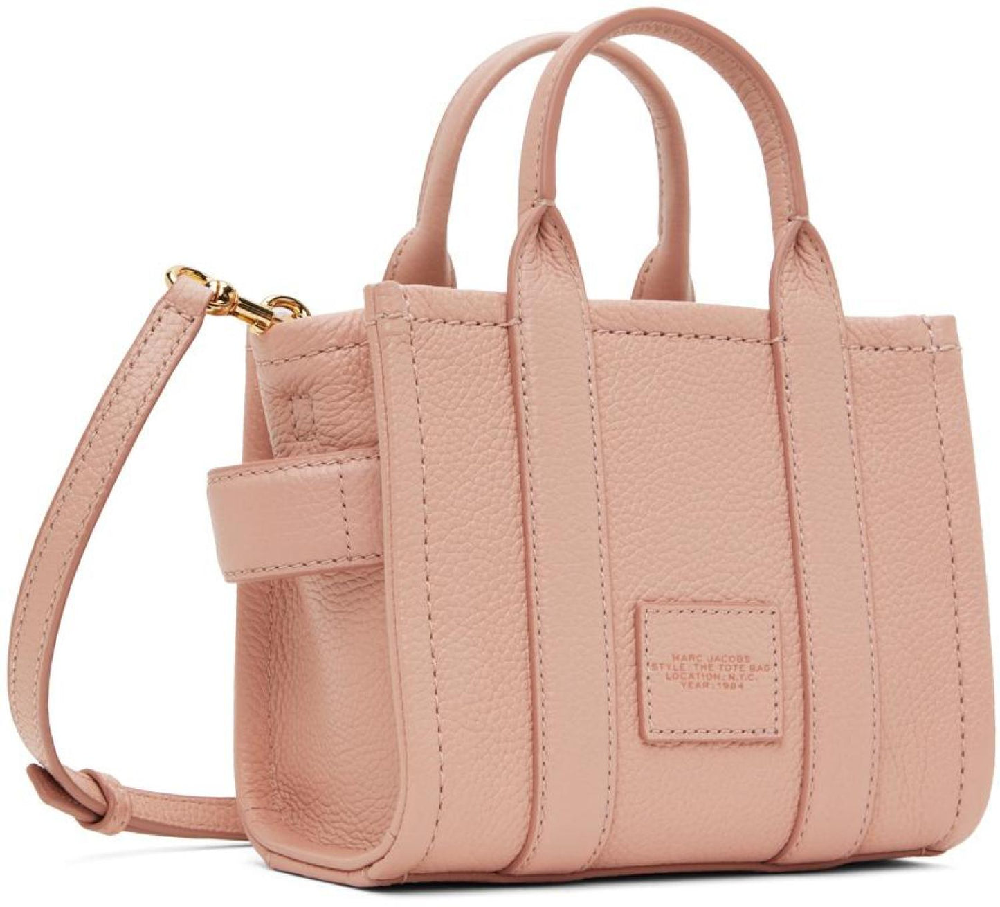 Pink 'The Leather Mini Tote Bag' Tote