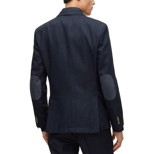 Men's Slim-Fit Herringbone Jacket