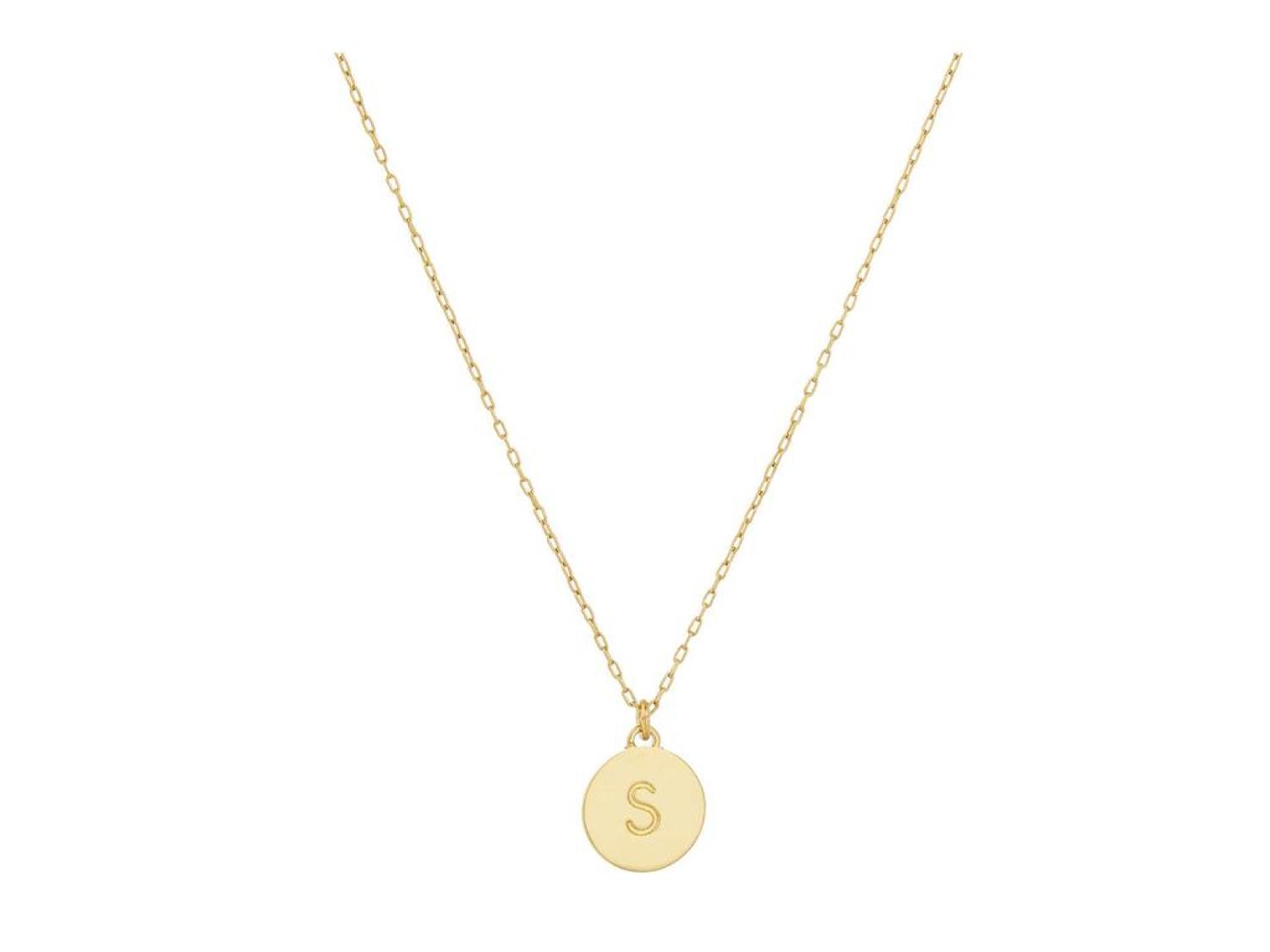 Kate spade mini initial deals pendant necklace