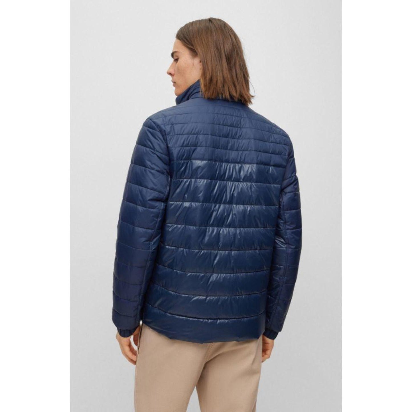 Water-repellent regular-fit jacket in lightweight mixed fabrics