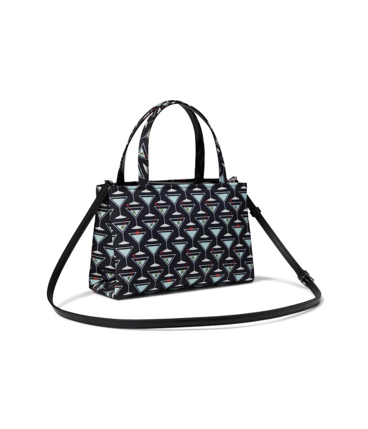 Sam Icon Martini Printed Fabric Small Tote