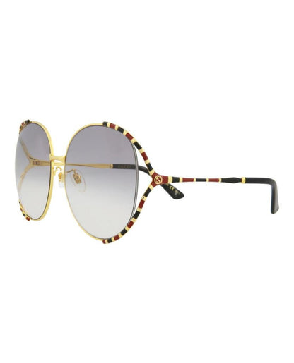 Round-Frame Metal Sunglasses