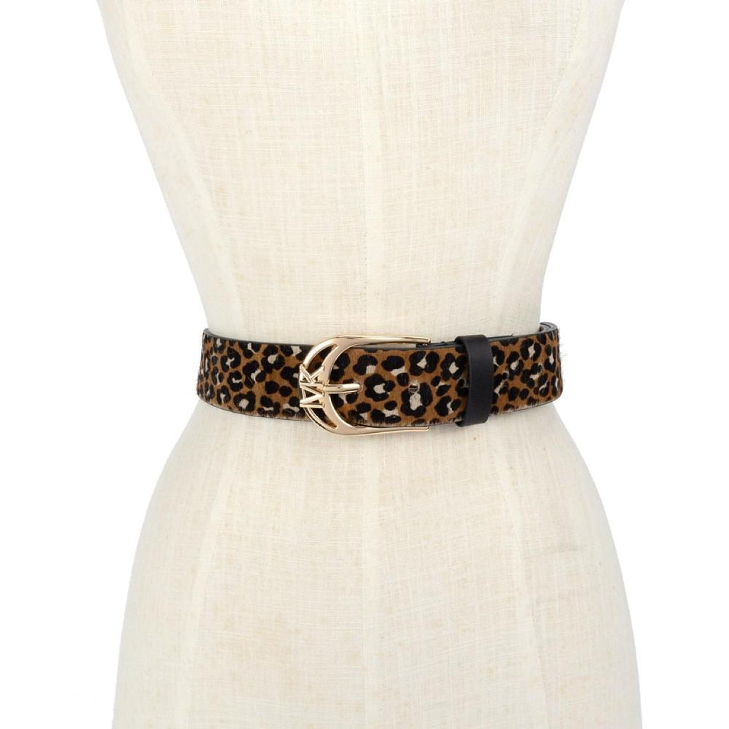 Women's Cheetah-Print Haircalf Belt