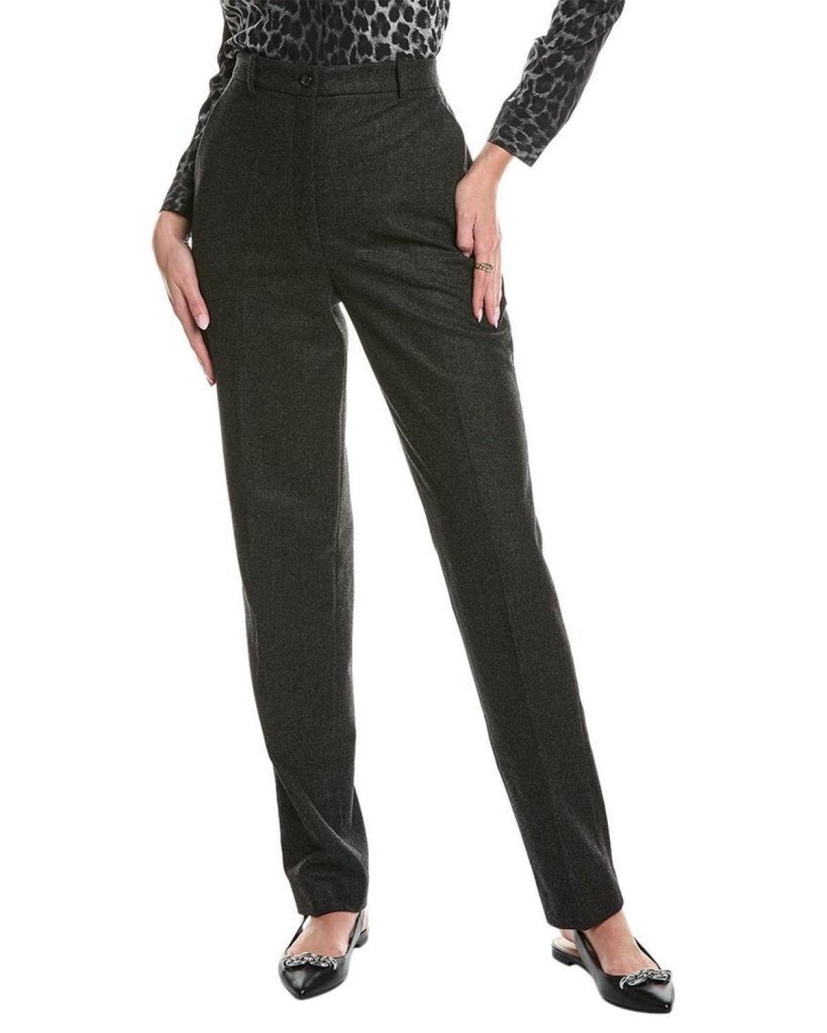 Michael Kors Collection High Waisted Wool-Blend Samantha Pant