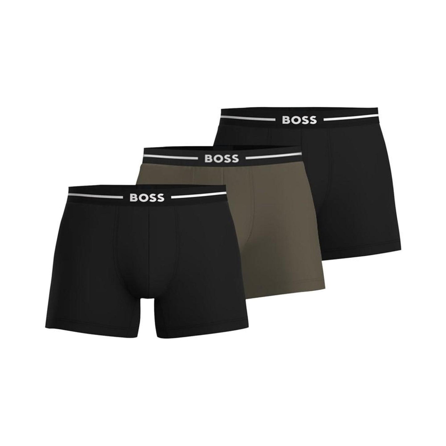 Men's Bold 3-Pk. Logo Waistband Boxer Briefs