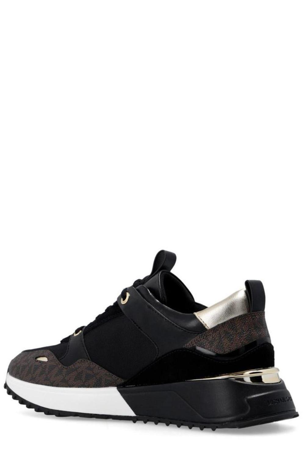 Michael Kors Theo Monogram-Printed Lace-Up Sneakers