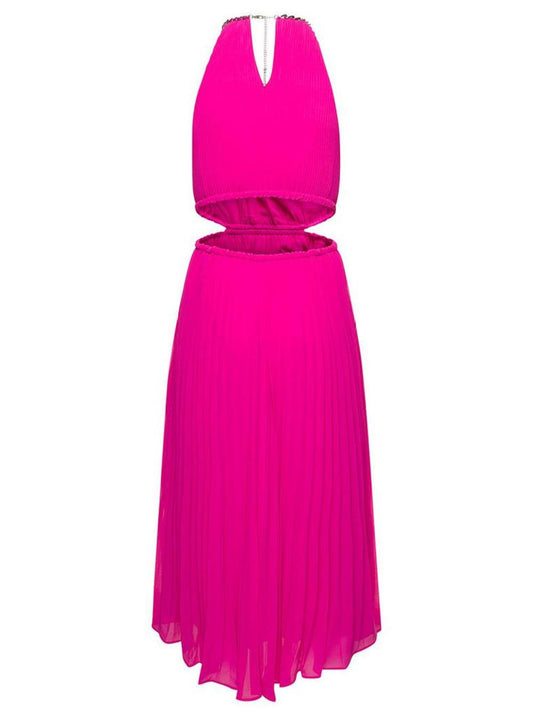 Michael Michael Kors Pleated Sleeveless Midi Dress