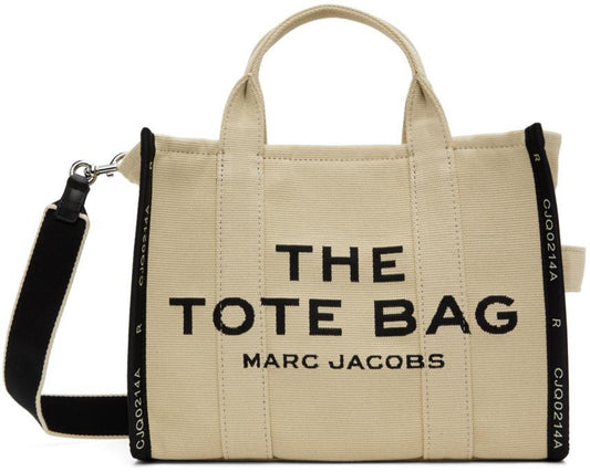 Beige 'The Jacquard Medium' Tote