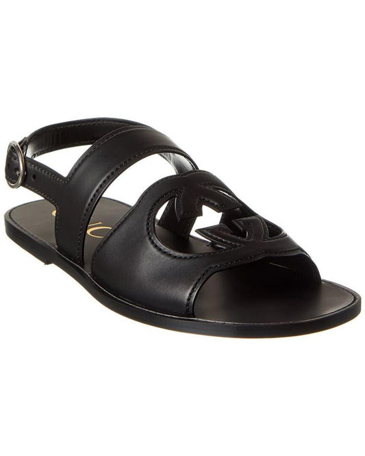 Gucci Interlocking G Leather Sandal