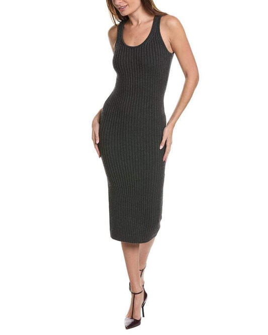 Michael Kors Collection Ribbed Wool-Blend Tank Dress