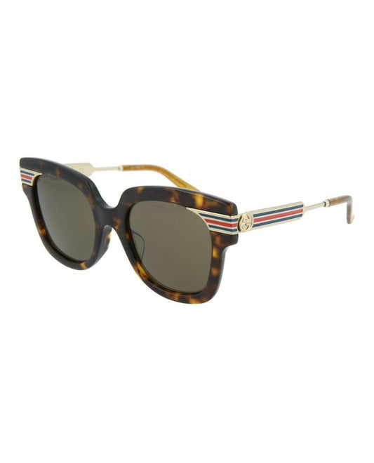 Gucci Web-Stripe Acetate Sunglasses