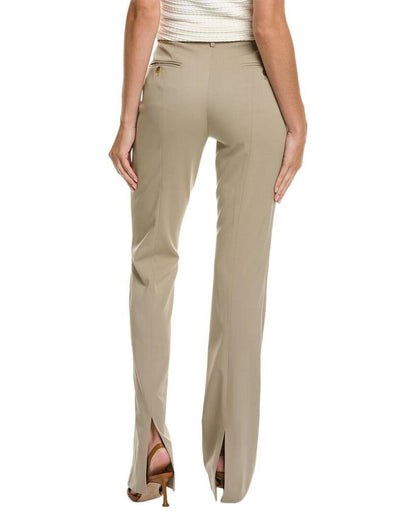 Michael Kors Gab Split Bootleg Wool-Blend Pant