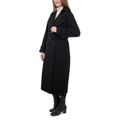 Women's Double-Breasted Belted Maxi Coat