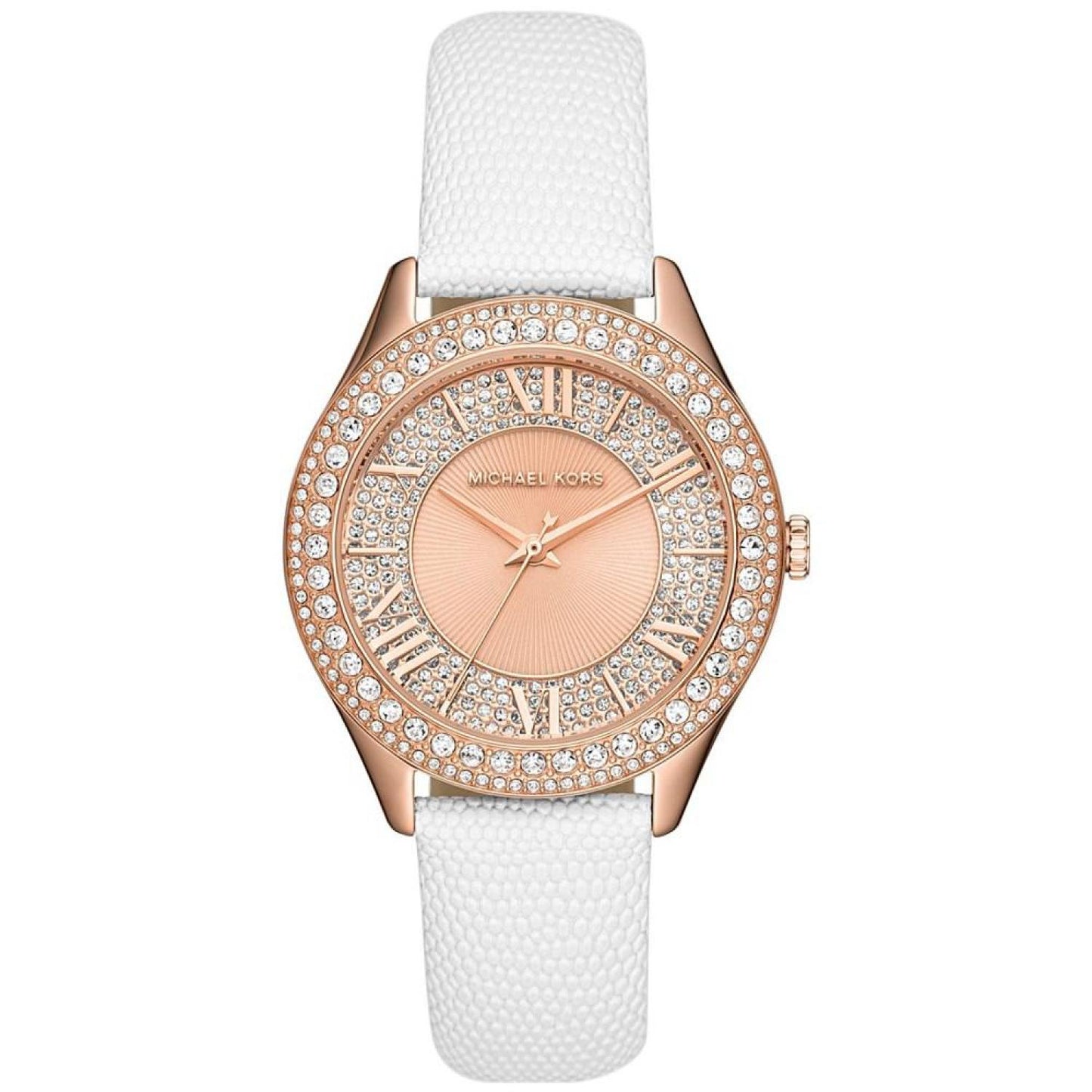 Women's Harlowe Quartz Three-Hand White Leather Watch 38mm