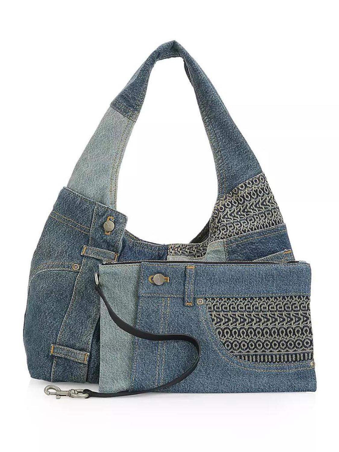 The Deconstructed Denim Sack Bag