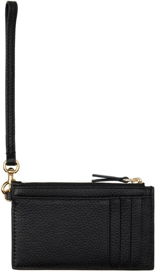 Black Top Zip Wallet