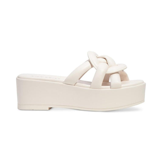 Everette Woven Soft Emblem Flatform Sandals