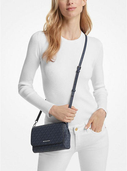 Medium Signature Logo Convertible Crossbody Bag