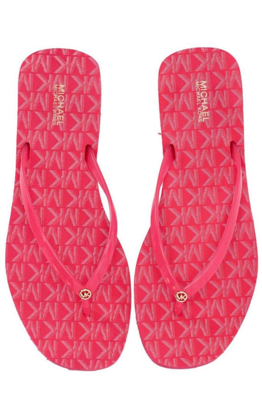 Michael Michael Kors Jinx Logo Detailed Flip Flops