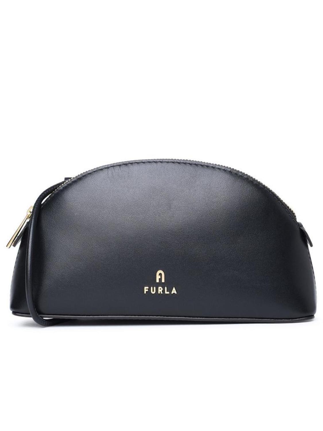 Furla Logo Plaque Zip-Up Clutch Bag