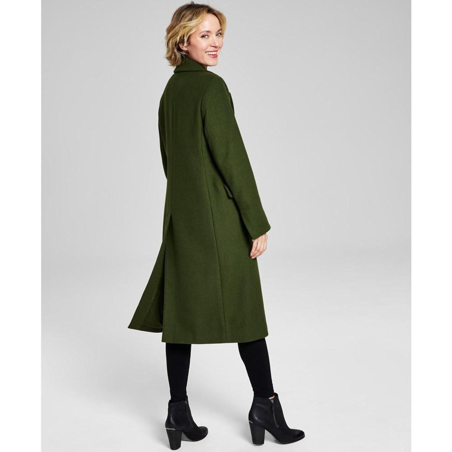 Women's Petite Single-Breasted Coat, Created for Macy's