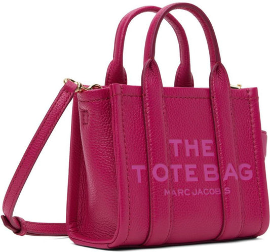 Pink 'The Leather Mini Tote Bag' Tote