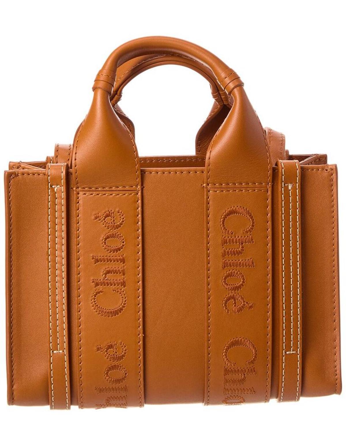 Chloé Woody Mini Leather Tote