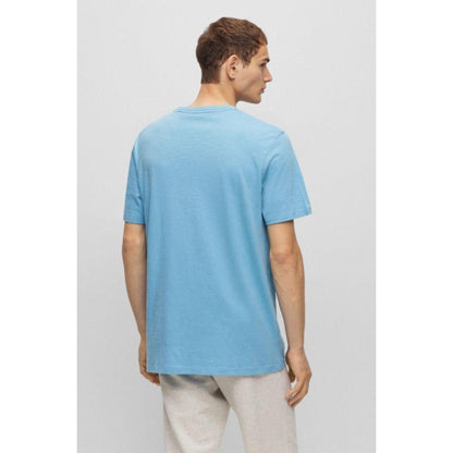 Cotton-jersey regular-fit T-shirt with logo patch