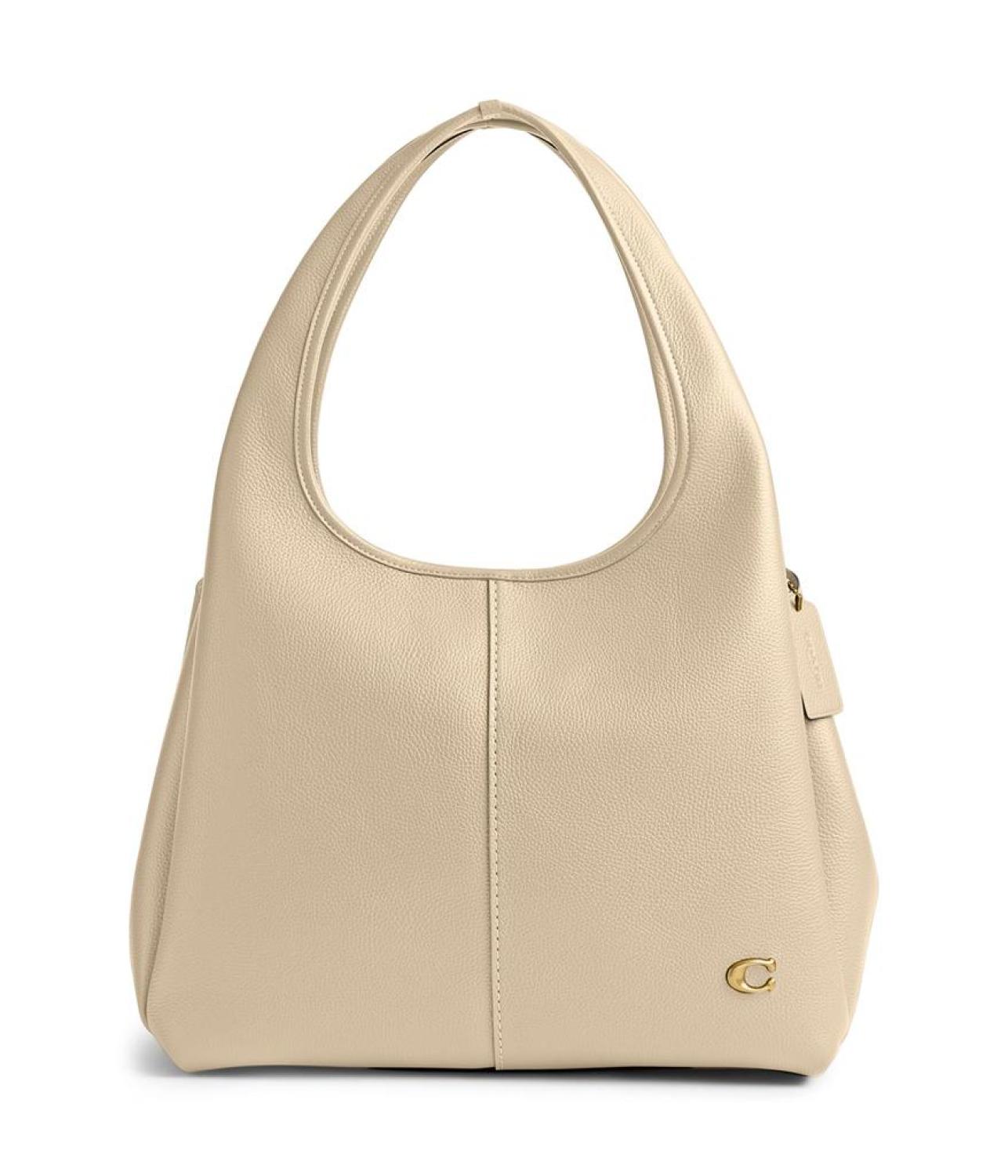 Polished Pebble Leather Lana Shoulder Bag