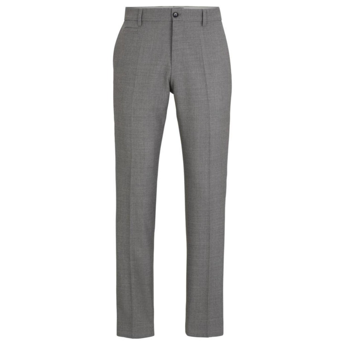 Slim-fit pants in micro-patterned virgin wool