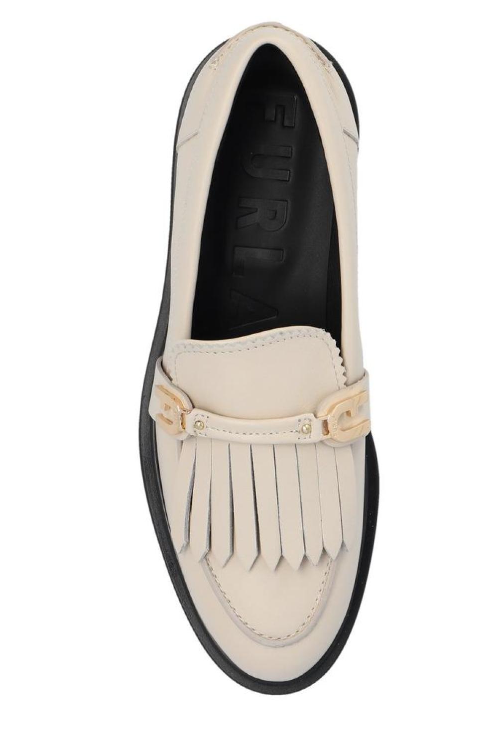 Furla Legacy Logo Plaque Loafers