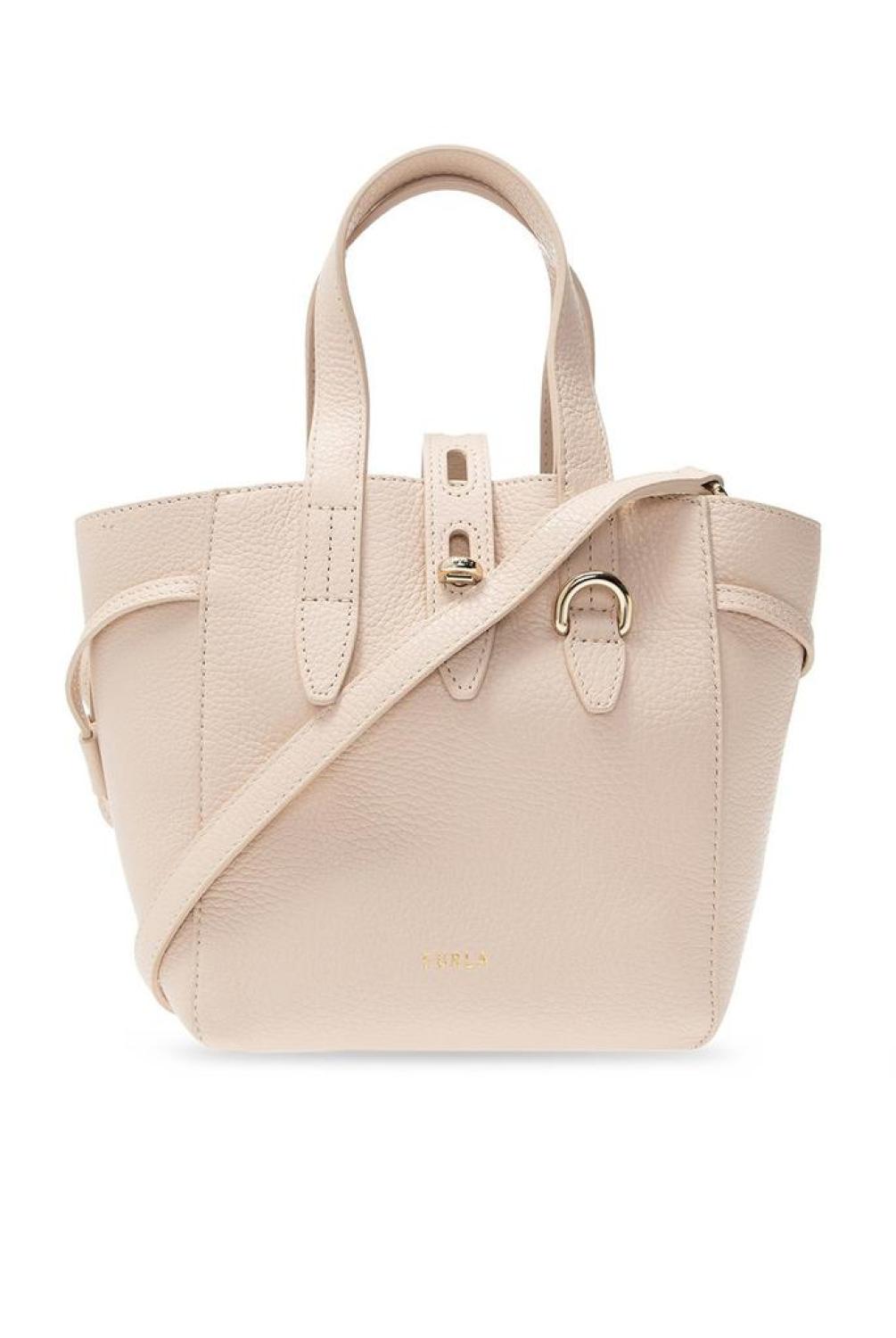 Furla Net Logo Printed Mini Tote Bag