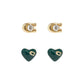 Women's Signature Heart Earring Set