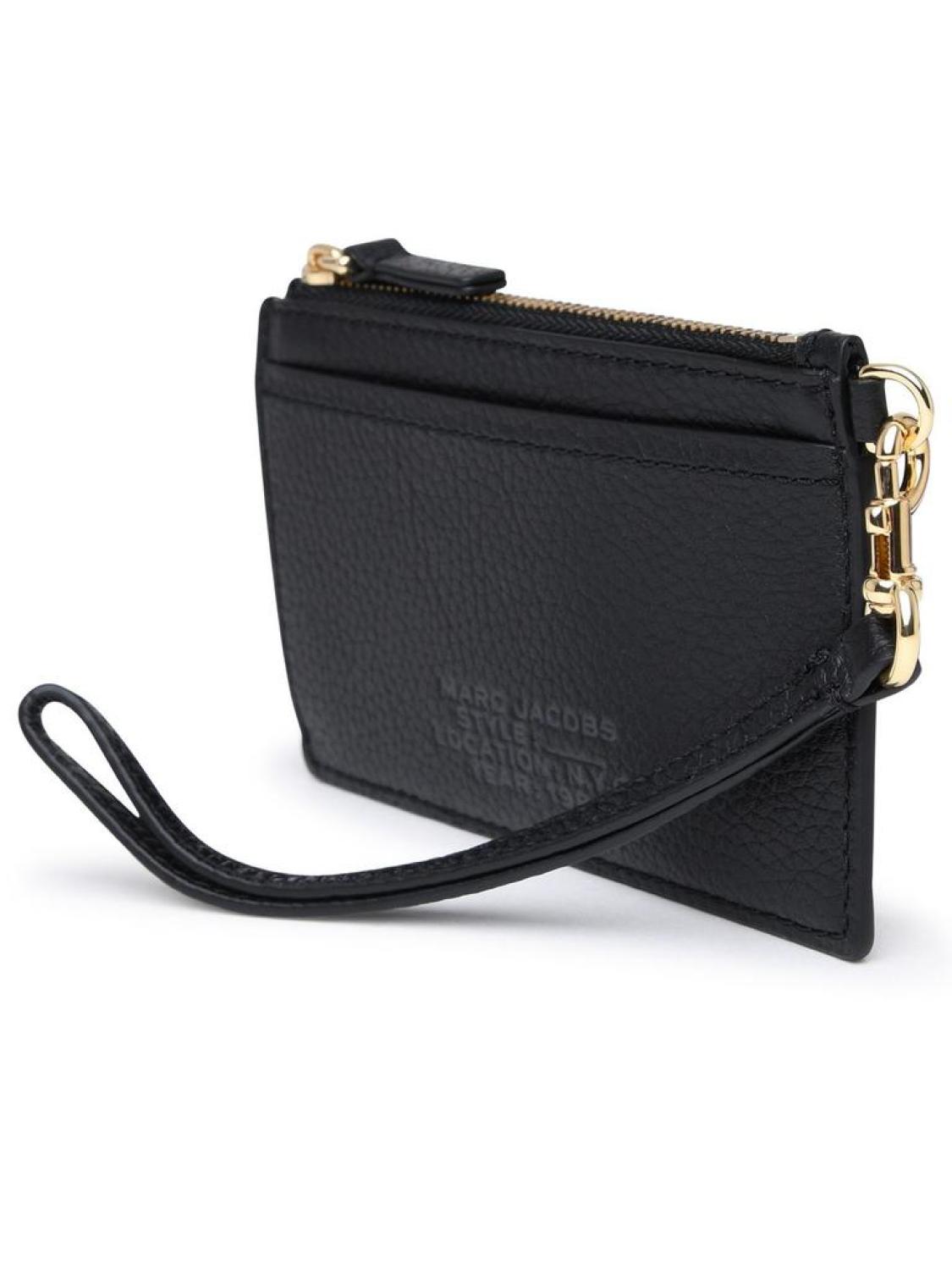 Marc Jacobs Logo Embossed Top-Zip Wristlet