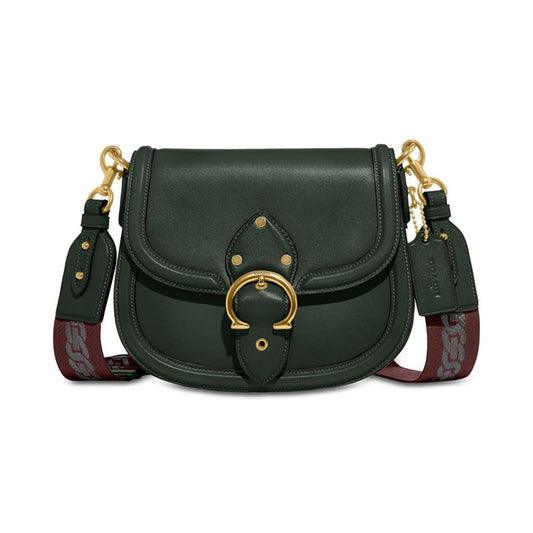 Beat Glovetanned Leather Saddle Bag with Webbing Strap