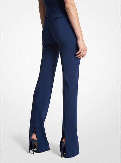 Yasmeen Crepe Split-Cuff Trousers