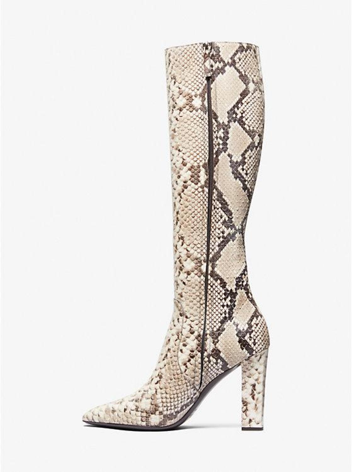 Carly Python Embossed Leather Boot