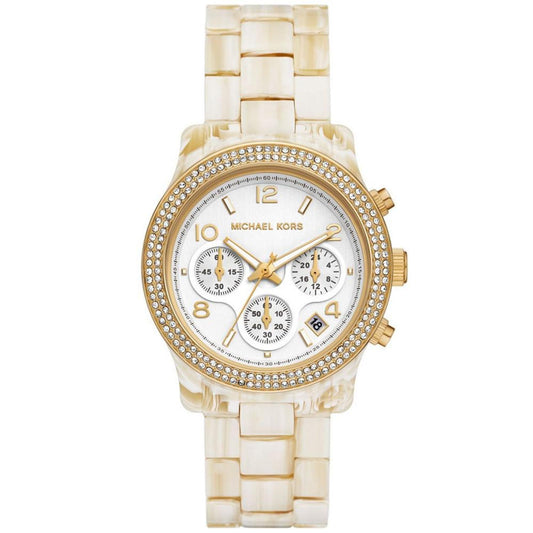 Women's Runway Chronograph Alabaster Acetate Watch 38mm