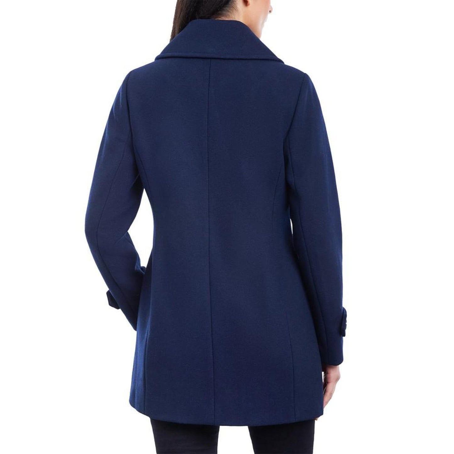 Women's Double-Breasted Notched-Collar Coat